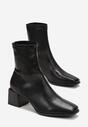 Botine Negre cu Toc Mic Sileurie