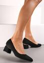 Negre Clasice Pantofi din piele intoarsa ecologica cu brant din piele Carmela