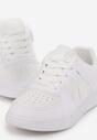 Białe Sneakersy Sznurowane z Wstawkami Vitorise