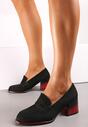 Negre Pantofi Cu Toc Leensa