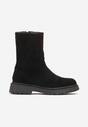 Botine Negre Workeri din Imitatie de Căprioară Borvase
