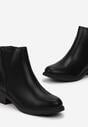Botine Chelsea Negre Booni cu Inserție Elastică Laterală Clasică