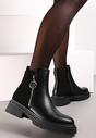 Botine negre Facore cu fermoar