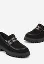 Mocasini Negri Clasici Slip-On Talpă Groasă Zimțată Klimme