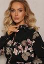 Czarna Koszula w Kwiaty Trasese
