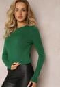 Pulover Verde din Tricot Moale Viponissa