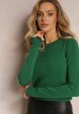 Pulover Verde din Tricot Moale Viponissa