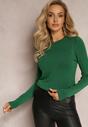 Pulover Verde din Tricot Moale Viponissa