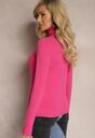 Pulover Roz Buranda Clasic Cu Guler