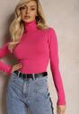 Pulover Roz Buranda Clasic Cu Guler