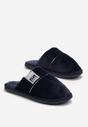 Bleumarin Papuci Clasice Blană Moale Logo Halkett