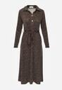 Rochie Cămașă Midi Maro cu Curea Xudilla