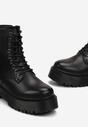 Ghete negre stil worker pe platformă Maialen