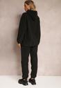 Czarny 2-częściowy Komplet Dresowy z Bluzą i Spodniami Maddeve
