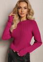 Pulover Violet cu Imprimeuri Stil Clasic Sigune