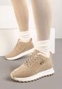 Sneakers-uri căptușite maro închis pe platformă Appopis
