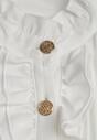 Cămașă albă cu volan decorativ și jabou Hansina