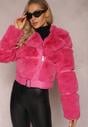 Jachetă Fucsia cu Blană Shetty