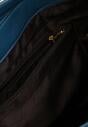 Niebieska Torebka z Ozdobnymi Suwakami na Regulowanym Pasku z Ekoskóry Devema