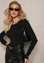 Pulover Negru Clasic cu Mânecă Lungă Kidistia