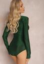 Body Metalic Verde cu Drapat Estelas