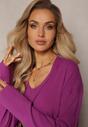 Set Fucsia din 2 Piese cu Rochie și Cardigan Elysara