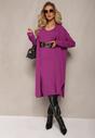 Set Fucsia din 2 Piese cu Rochie și Cardigan Elysara