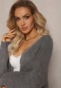 Gri închis Cardigan lung Oversize Angellona