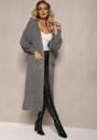 Gri închis Cardigan lung Oversize Angellona