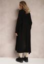 Cárdigan Lung Negru Oversize Angellona