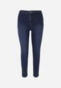 Granatowe Jeansy Skinny High Waist Vivizo