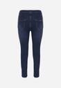 Granatowe Jeansy Skinny High Waist Vivizo