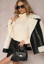 Bej deschis oversized pulover tricot decorativ Jupiterra