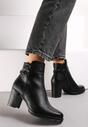 Botine negre cu toc Aranthea