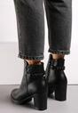 Botine negre cu toc Aranthea