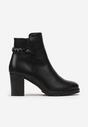 Botine negre cu toc Aranthea