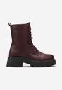 Botine bordo workery pe talpa groasa Fashia