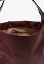 Bordowa Duża Torebka Shopper z Imitacji Skóry Chiesida