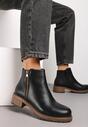 Botine Negre cu Fermoar Decorativ Mikacina