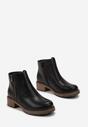 Botine Negre cu Fermoar Decorativ Mikacina