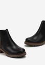 Botine Negre cu Fermoar Decorativ Mikacina