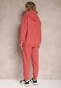 Ciemnoróżowy 2-częściowy Komplet Dresowy z Bluzą i Spodniami Gravina