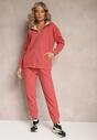Ciemnoróżowy 2-częściowy Komplet Dresowy z Bluzą i Spodniami Gravina