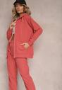 Ciemnoróżowy 2-częściowy Komplet Dresowy z Bluzą i Spodniami Gravina