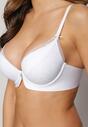 Sutien Push-Up Alb Ecrulia cu Pandantiv Mic