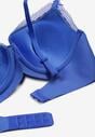 Sutien push-up bleumarin cu pandant delicat Ecrulia