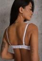 Sutien Push Up Alb din Dantelă Bliffa