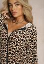 Compleu din Catifea Bej cu Model Leopard Arvile