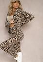 Compleu din Catifea Bej cu Model Leopard Arvile