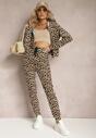 Compleu din Catifea Bej cu Model Leopard Arvile